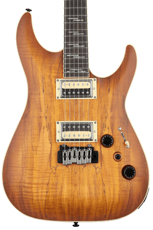 Schecter C-1 Exotic Spalted Maple Electric Guitar - Satin Natural Vintage Burst [MII] |  SCHECTER |  ELECTRIC GUITAR |  Zoso Music