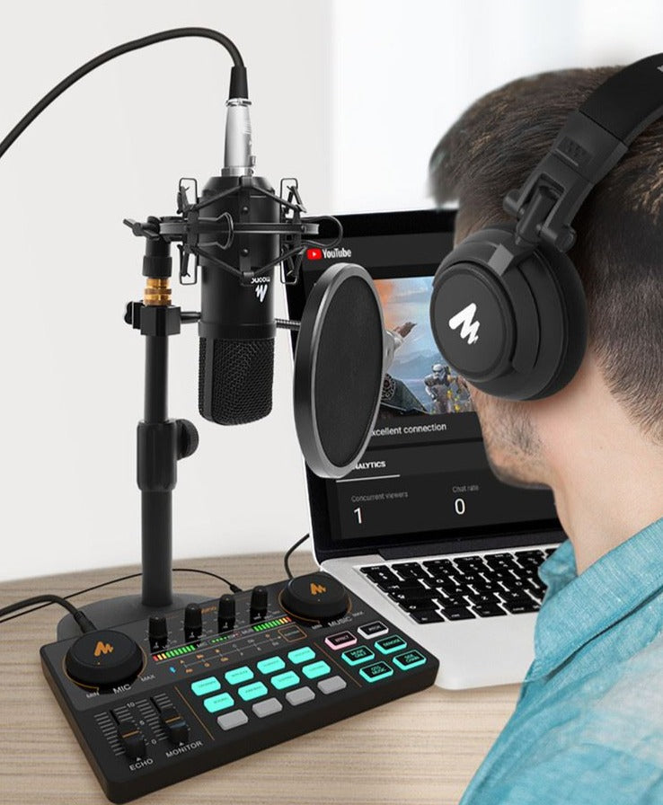 Maonocaster AU-AM200 Portable All-In-One Podcast Production Studio