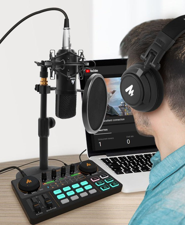 Maonocaster AU-AM200 Portable All-In-One Podcast Production Studio |  MAONO |  PODCAST MICRPHONE |  Zoso Music