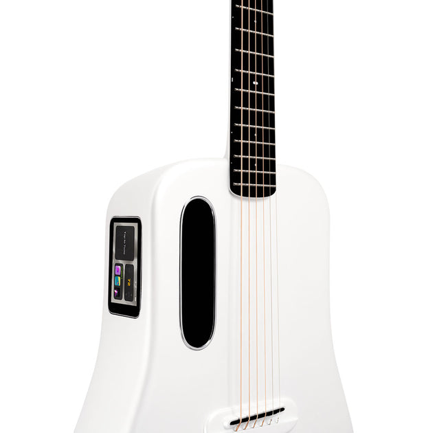 Lava ME 4 38″ Carbon Fiber Acoustic-Electric Guitar with Space Bag - White