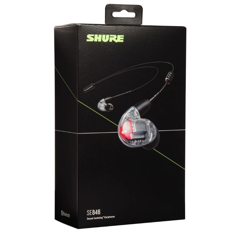 SHURE SE846 SOUND ISOLATING EARPHONES WITH CABLES & BLUETOOTH - CLEAR