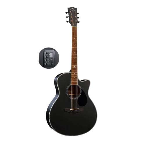 KEPMA A1CE 41 inch Grand Auditorium Semi Acoustic Guitar w K1 EQ