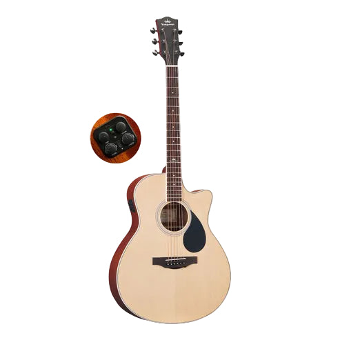 Kepma A1CE 41 inch Grand Auditorium Acoustic Guitar with AcoustiFex® K-10 Pickup