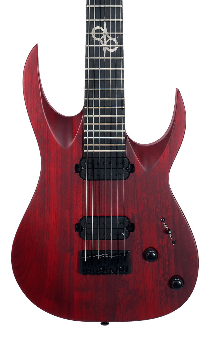 Solar A2.7TBR SK Trans Blood Red Matte Electric Guitar | Zoso Music Sdn Bhd