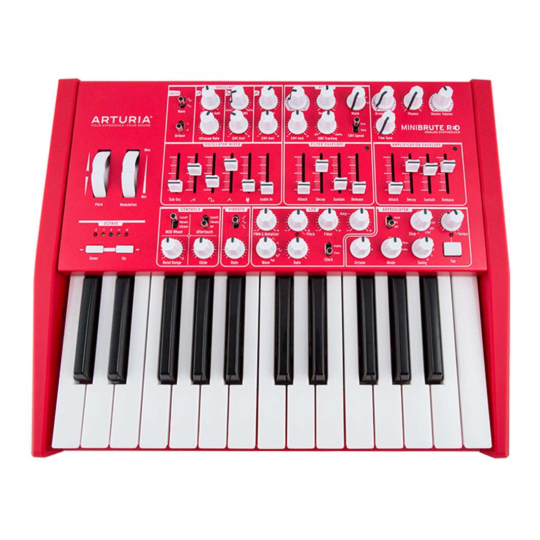Arturia Minibrute SE Analog Synthesizer, Red Zoso Music