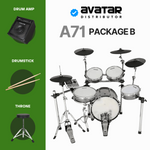 Avatar A71 9-Piece Electronic Digital Drumkit Set, with Mesh Head |  AVATAR |  DRUM-ELECTRONIC |  Zoso Music