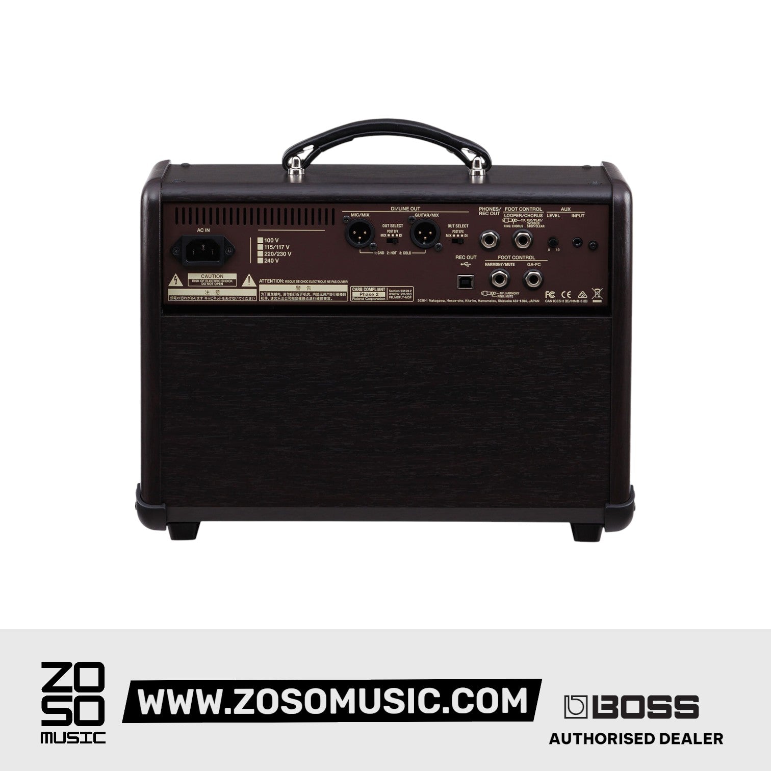 Boss ACS-LIVE - 60 Watt Acoustic Singer Live Acoustic Combo Guitar Amplifier |  BOSS |  AMPLIFIER-CABINET |  Zoso Music