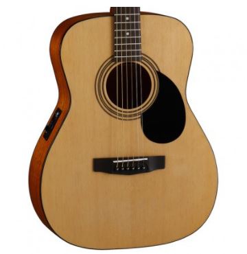 Cort AF510 Acoustic Guitar With EQ With Bag Open Pore