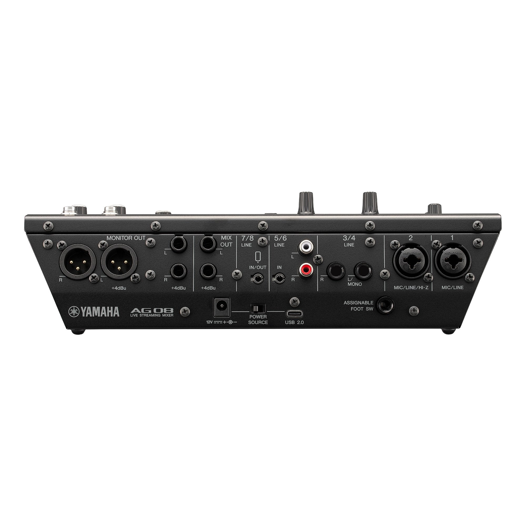 Yamaha AG08 8-channel Mixer / Audio Interface / Podcast - Black |  YAMAHA PRO AUDIO |  AUDIO INTERFACE |  Zoso Music