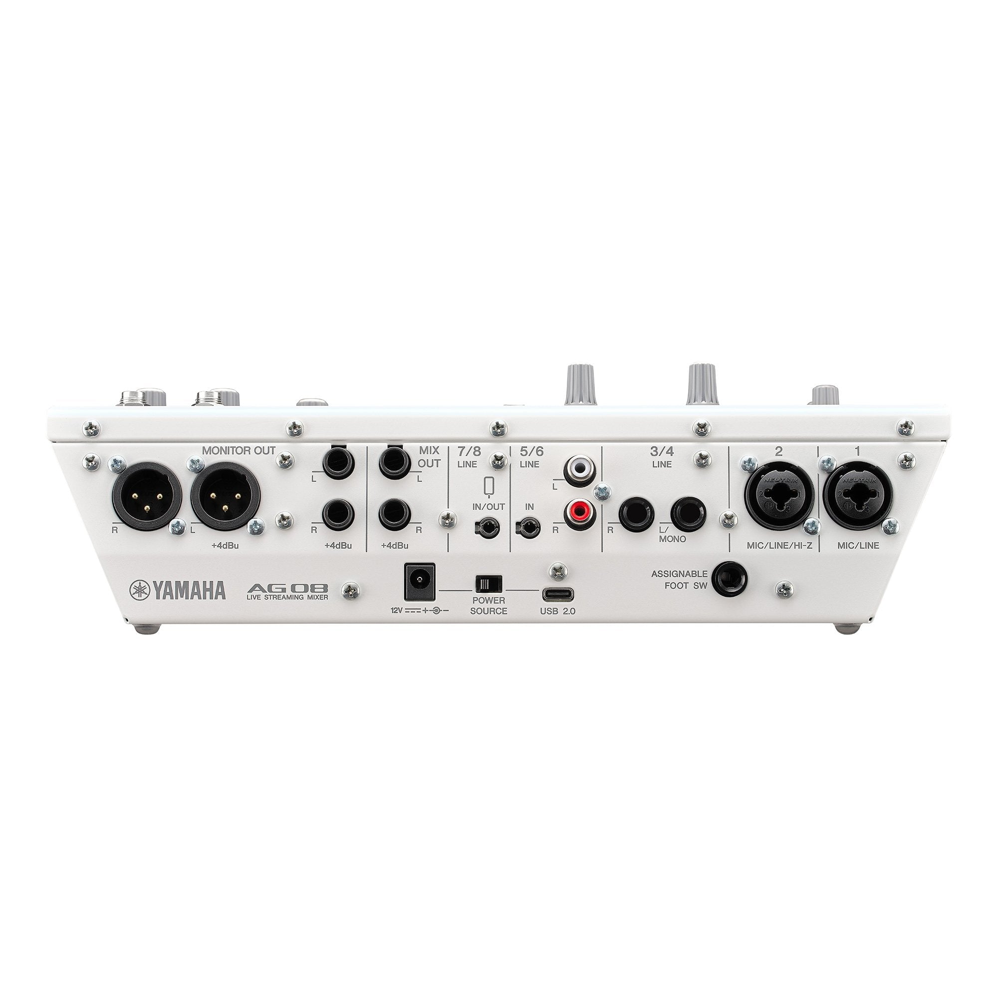 Yamaha AG08 8-channel Mixer / Audio Interface / Podcast - White |  YAMAHA PRO AUDIO |  AUDIO INTERFACE |  Zoso Music