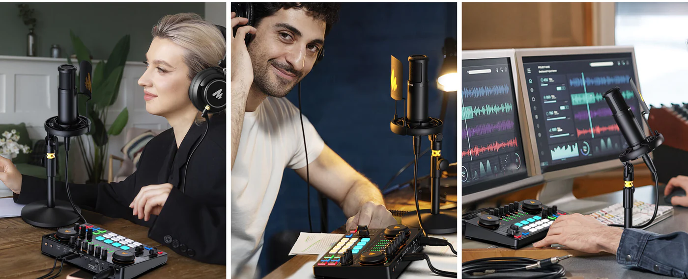 Maonocaster AME2 Integrated Audio Production Studio Sound Card For Live Streaming