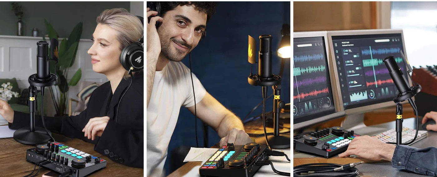 Maonocaster AU-AME2A Podcast Production Studio Kit Set ( With Microphone ) |  MAONO |  PODCAST MICRPHONE |  Zoso Music