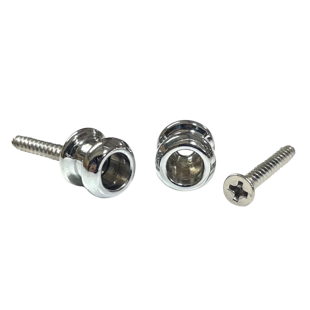 ALLPARTS AP-0682-B10 Bulk Pack of Chrome Strap Buttons (Pack of 30) | Zoso Music Sdn Bhd