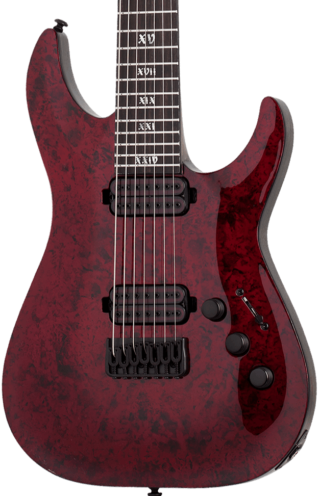SCHECTER C-7 APOCALYPSE 7-STRING ELECTRIC GUITAR - RED REIGN (3056) MADE IN KOREA, SCHECTER, ELECTRIC GUITAR, schecter-electric-guitar-c-7-apo-rr, ZOSO MUSIC SDN BHD