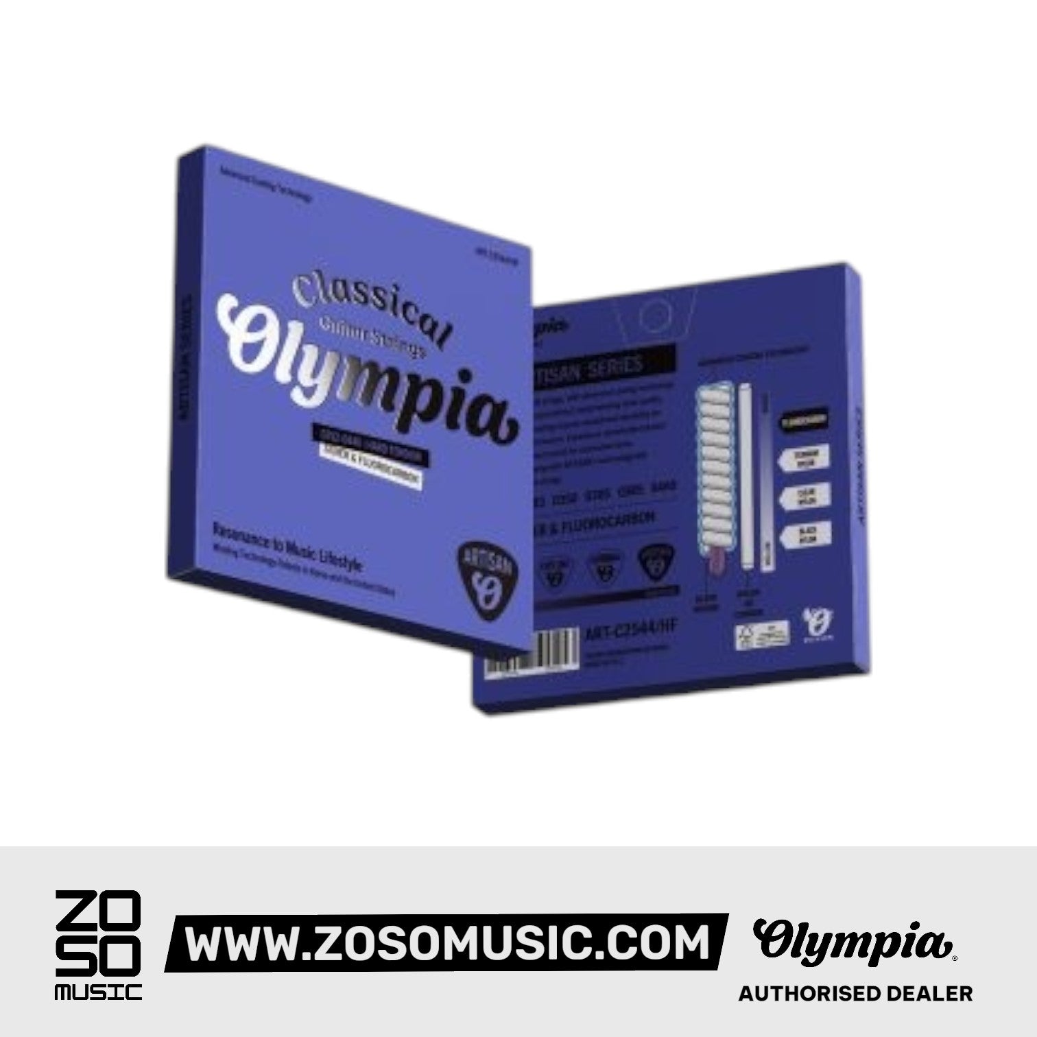 Olympia ART-C2443NF Classical Guitar String set Fluorocarbon Normal Tension