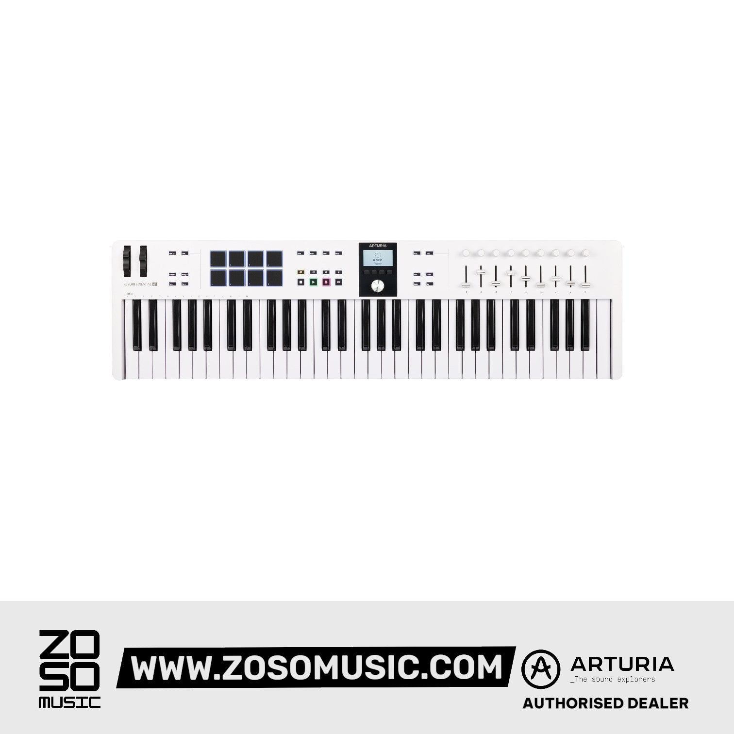 Arturia Keylab 61 MK3 Controller Keyboard, White | Zoso Music Sdn Bhd