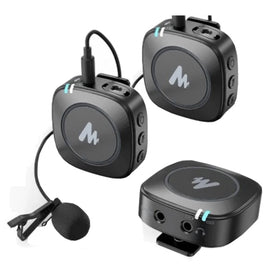 Maono AU-WM820-A2 Wireless microphone kit ( 2 transmitters + 1
Receiver) |  MAONO |  WIRELESS-LAVALIER MIC |  Zoso Music