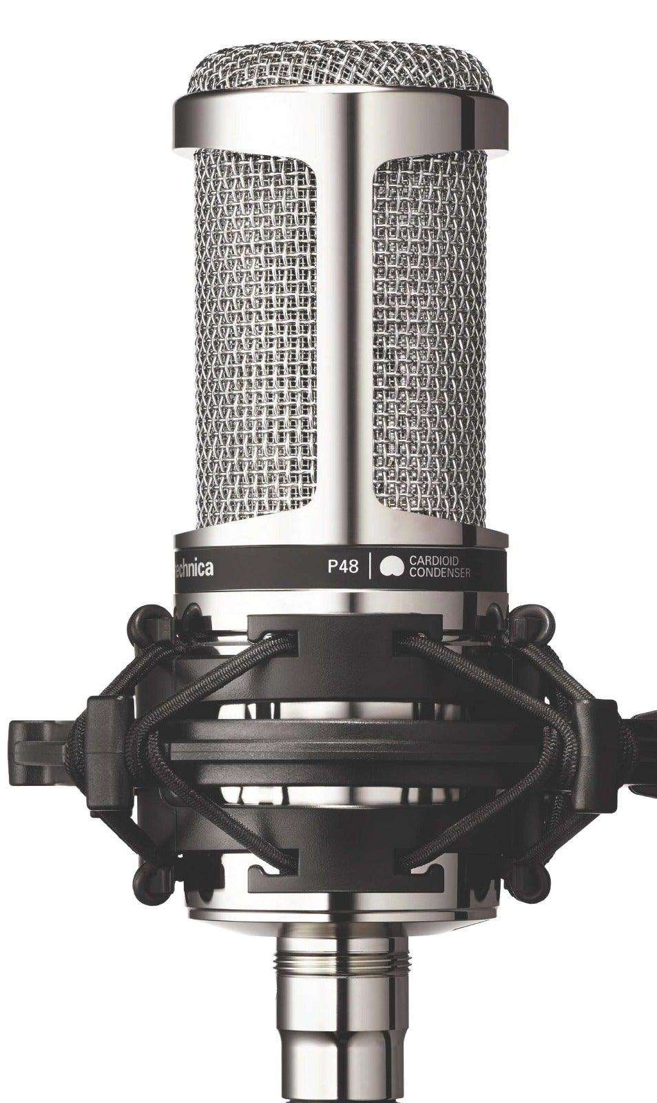 AUDIO TECHNICA AT-AT2020V CARDIOD CONDENSER MIC LIMITED EDITION REFLECTIVE SILVER FINISH | AUDIO TECHNICA , Zoso Music