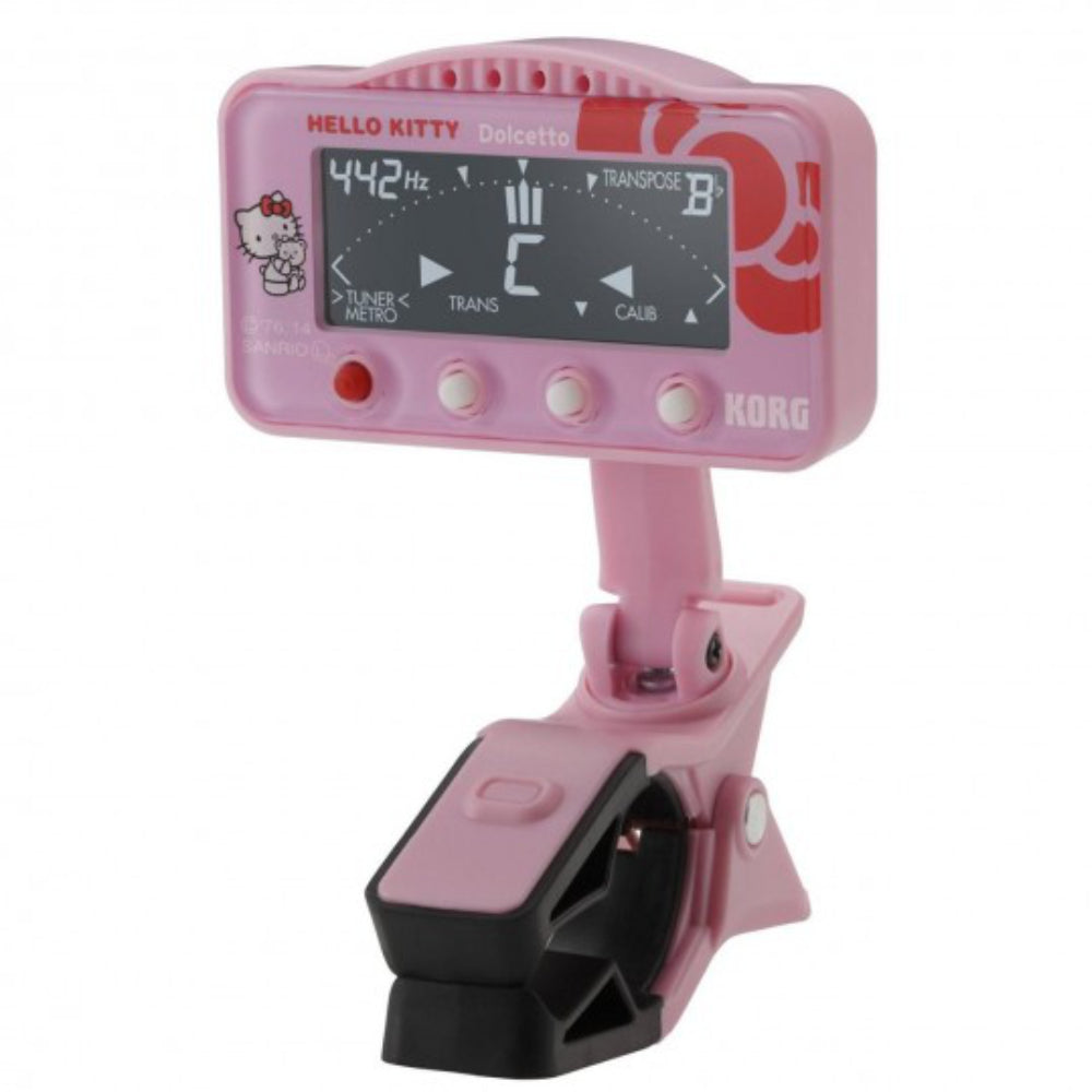 Korg Dolcetto AW-3M Hello Kitty Series Clip-On Tuner in Pink (AW3M / AW 3M)
