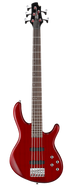 Cort Action V Plus 5-String Electric Bass With Bag Trans Red | CORT , Zoso Music