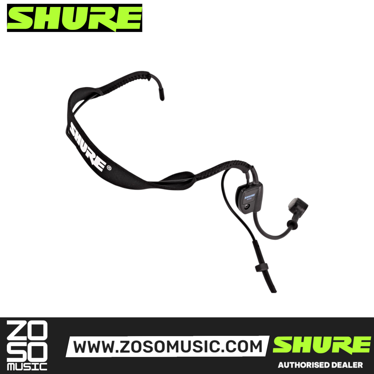 Shure WH20XLR Headset Mic with XLR Connector for Balanced Mic Output (WH20 XLR / WH20-XLR), SHURE, MICROPHONE, shure-microphone-wh20xlr, ZOSO MUSIC SDN BHD