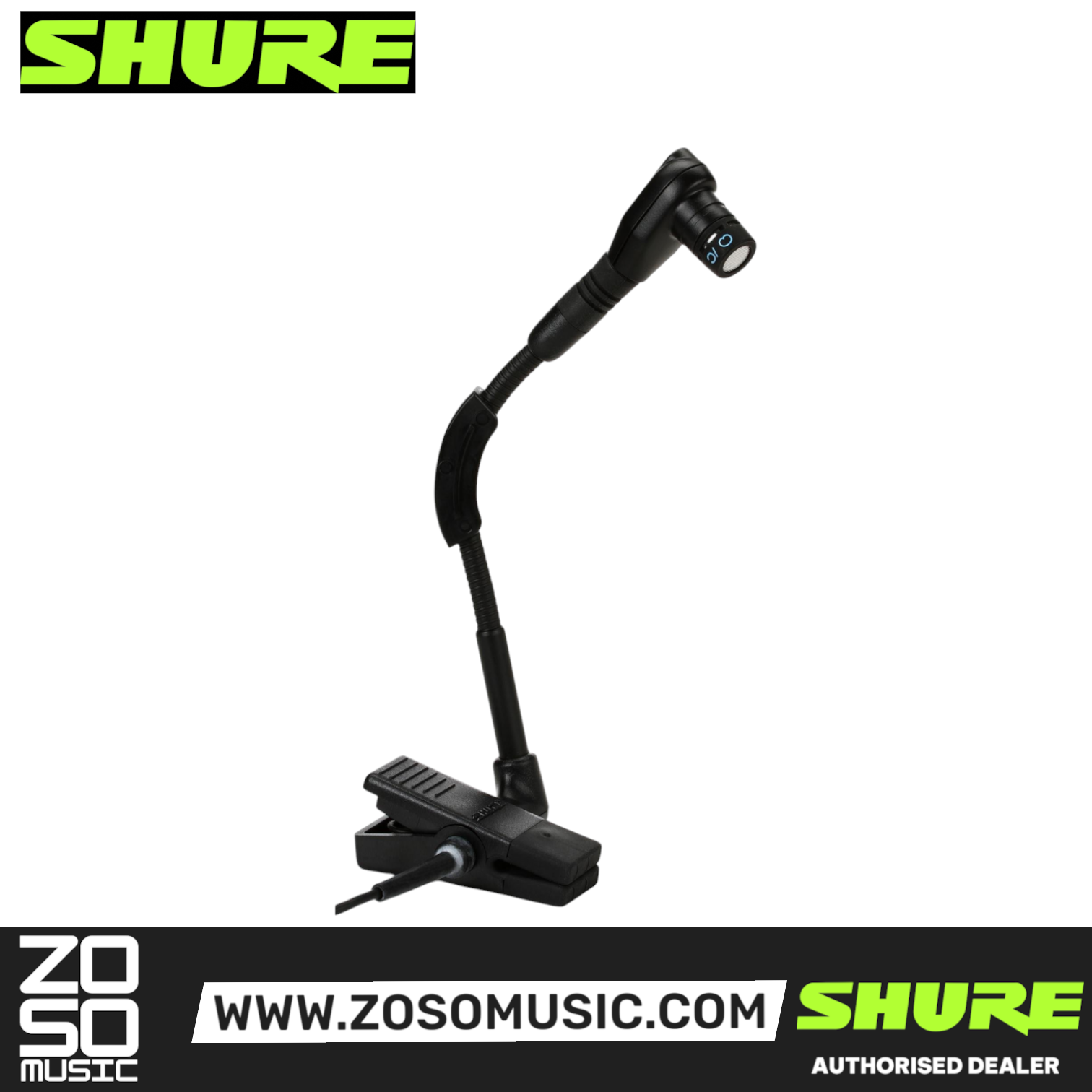 Shure WB98H/C Cardioid Clip-on Instrument Microphone for Shure Wireless (WB98HC/ WB 98H/C), SHURE, WIRELESS MICROPHONE SYSTEM, shure-wireless-microphone-system-wb98h-c, ZOSO MUSIC SDN BHD
