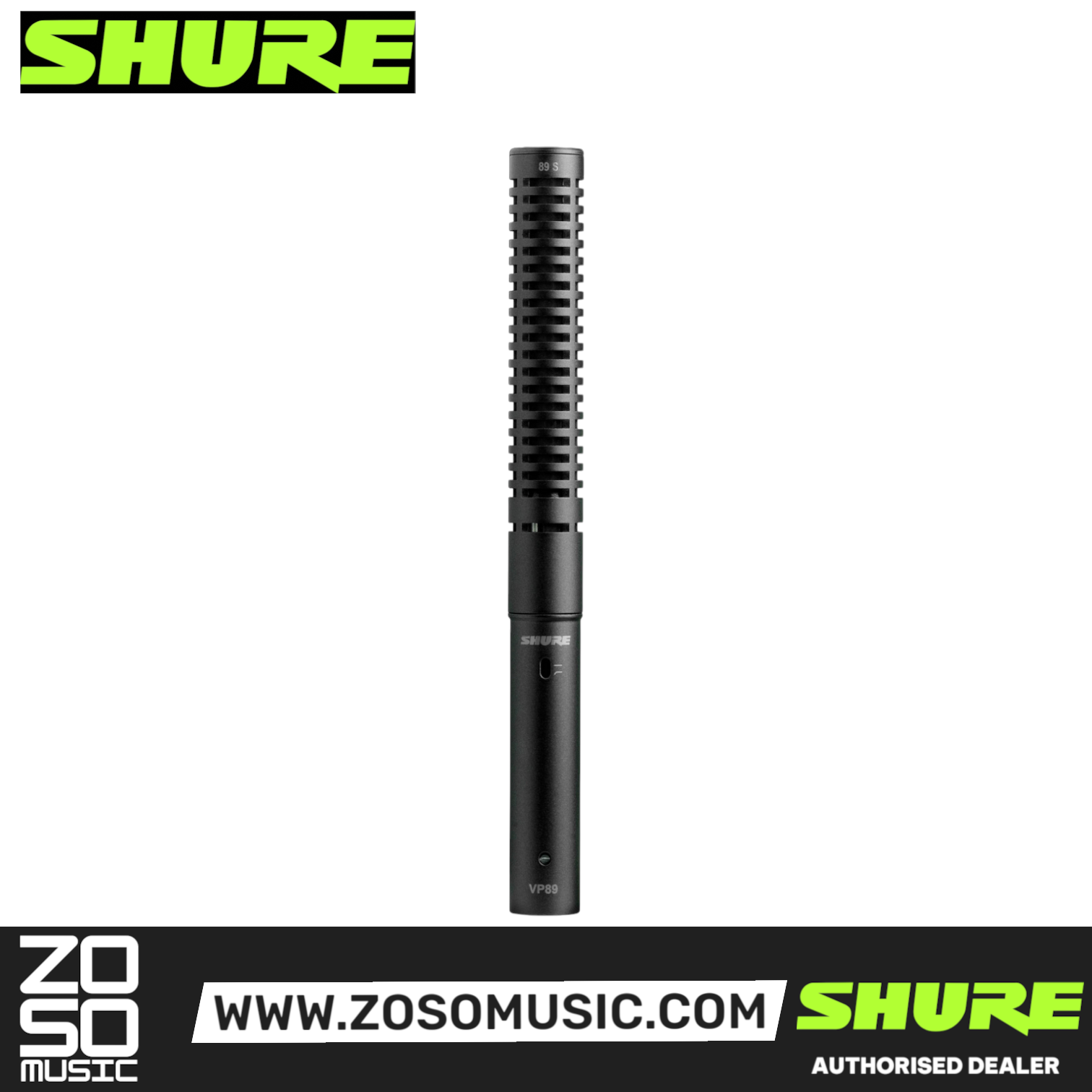Shure VP89M Shotgun Condenser Microphone - Medium (VP-89M), SHURE, MICROPHONE, shure-microphone-vp89m, ZOSO MUSIC SDN BHD