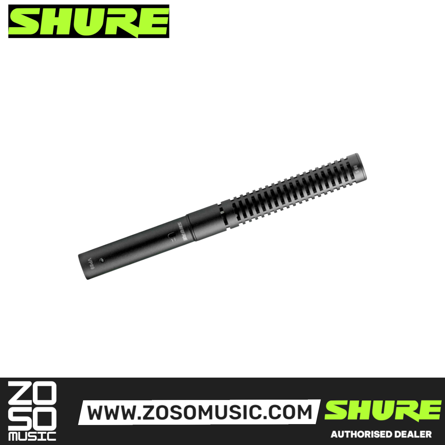Shure VP89S Modular Short Shotgun Microphone (VP-89S), SHURE, MICROPHONE, shure-microphone-vp89s, ZOSO MUSIC SDN BHD