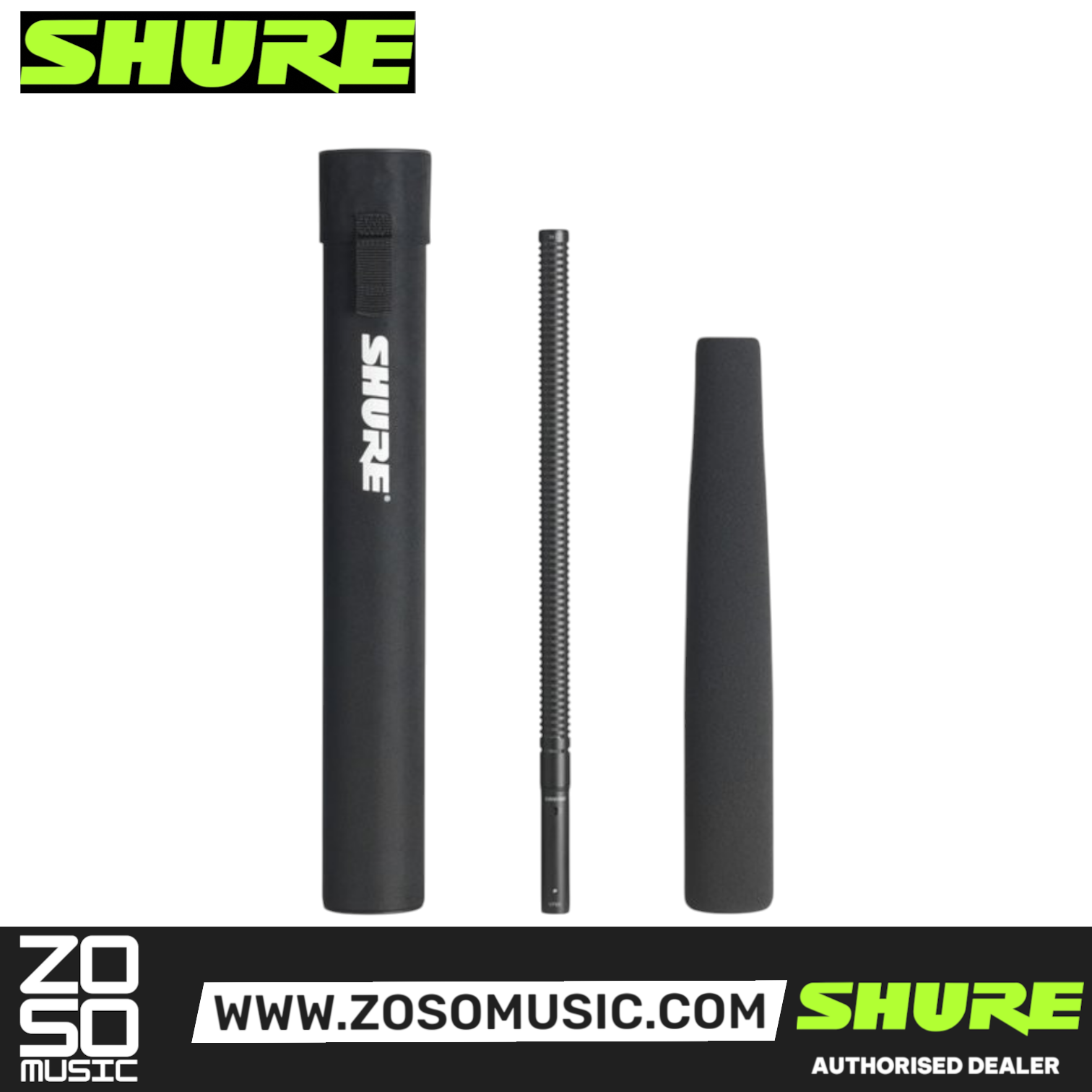 Shure VP89L Long Shotgun Condenser Microphone (VP-89L), SHURE, MICROPHONE, shure-microphone-vp89l, ZOSO MUSIC SDN BHD