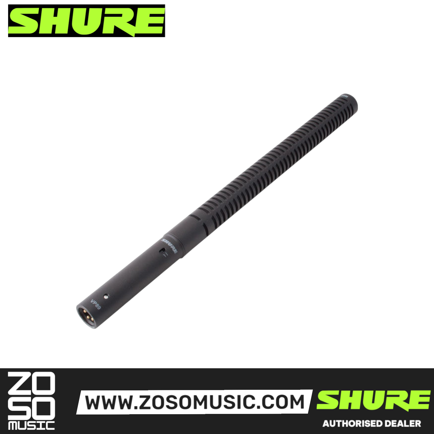 Shure VP89L Long Shotgun Condenser Microphone (VP-89L), SHURE, MICROPHONE, shure-microphone-vp89l, ZOSO MUSIC SDN BHD