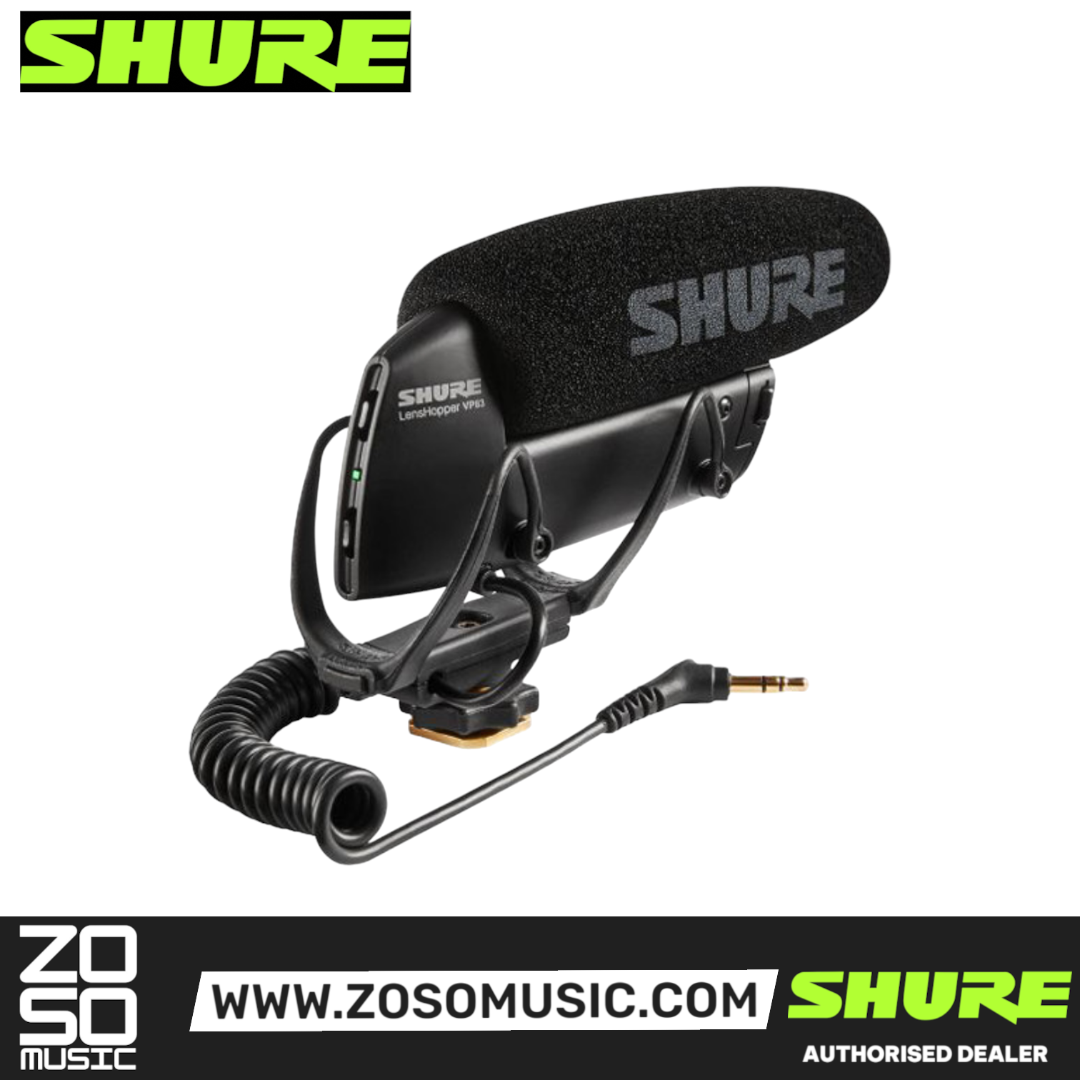 Shure VP83 LensHopper Camera-mount Compact Shotgun Microphone (VP-83), SHURE, MICROPHONE, shure-microphone-vp83, ZOSO MUSIC SDN BHD