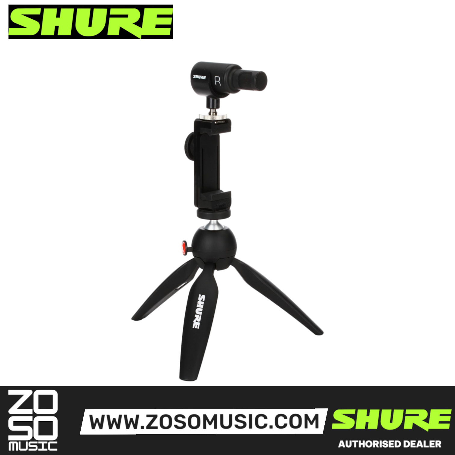 [Latest Model] Shure MV88+ Video Kit Digital Stereo Condenser Microphone, SHURE, MICROPHONE, shure-microphone-mv88-dig-vidkit, ZOSO MUSIC SDN BHD
