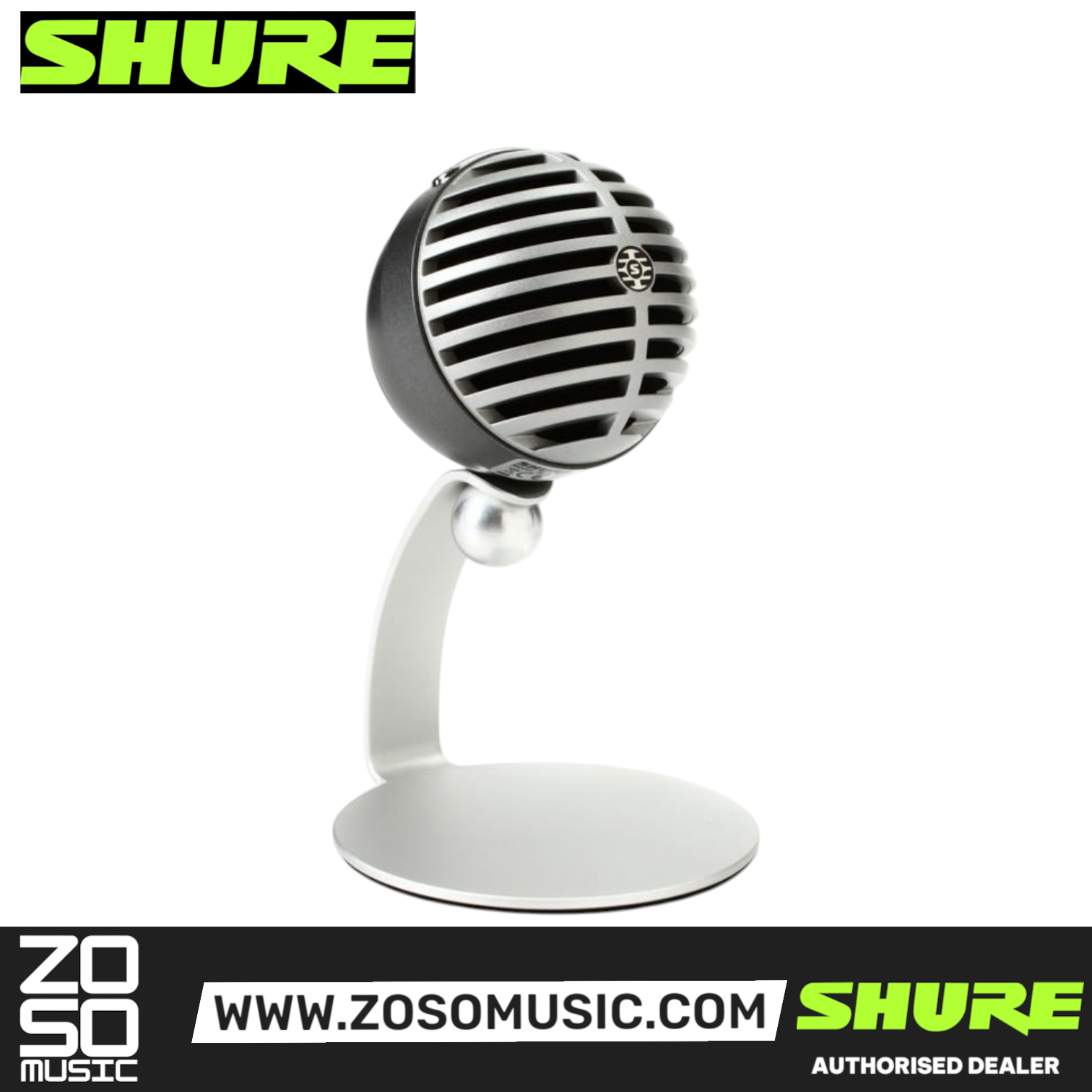 [Latest Model] Shure MV5 Digital Condenser Microphone - Silver, SHURE, MICROPHONE, shure-microphone-mv5-dig-a, ZOSO MUSIC SDN BHD
