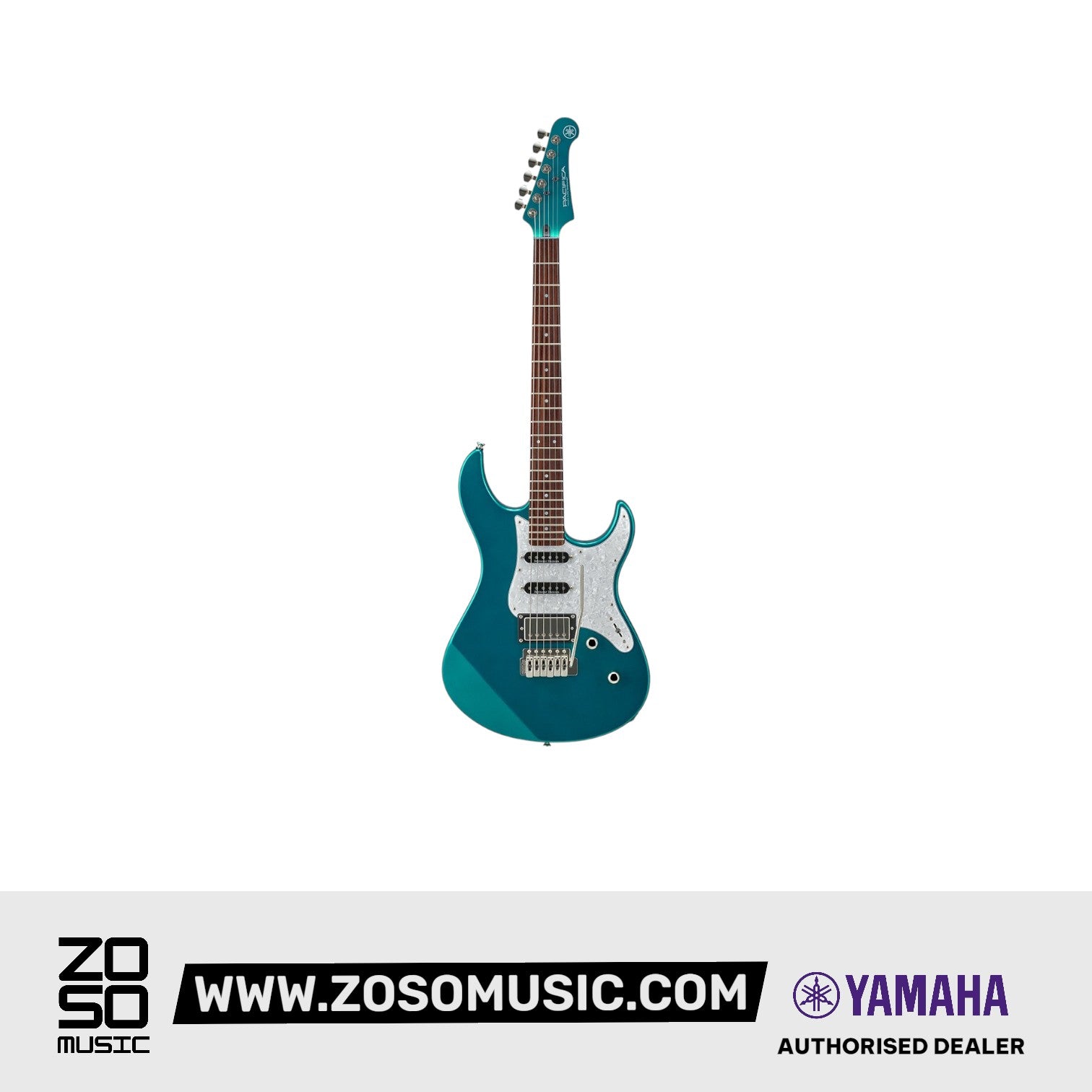 Yamaha Pacifica PAC612VIIX Electric Guitar with FREE Stagg Ndura Padded Ballistic Guitar Bag - Teal Green Metallic (PAC 612VIIX / PAC-612VIIX), YAMAHA, ELECTRIC GUITAR, yamaha-electric-guitar-ymhgpac612viix-tgm, ZOSO MUSIC SDN BHD