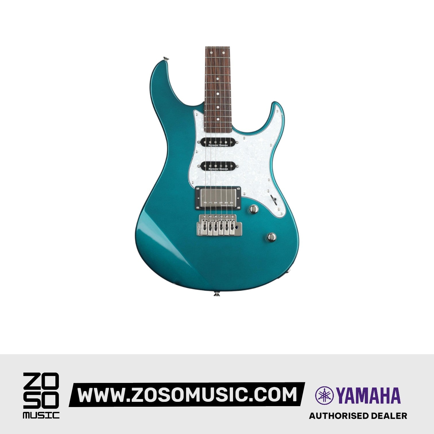 Yamaha Pacifica PAC612VIIX Electric Guitar with FREE Stagg Ndura Padded Ballistic Guitar Bag - Teal Green Metallic (PAC 612VIIX / PAC-612VIIX), YAMAHA, ELECTRIC GUITAR, yamaha-electric-guitar-ymhgpac612viix-tgm, ZOSO MUSIC SDN BHD