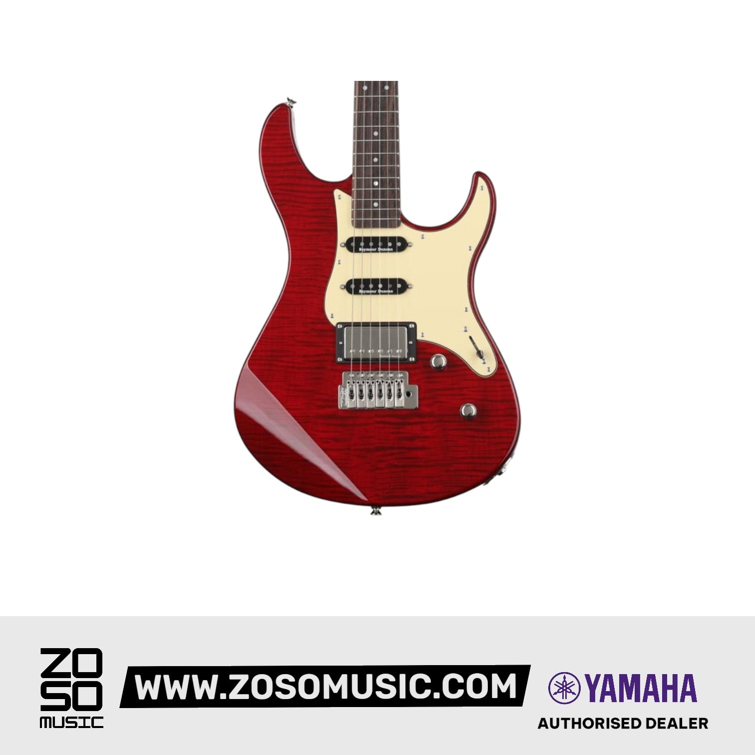 Yamaha Pacifica PAC612VIIX Electric Guitar with FREE Stagg Ndura Padded Ballistic Guitar Bag - Fire Red (PAC 612VIIX / PAC-612VIIX), YAMAHA, ELECTRIC GUITAR, yamaha-electric-guitar-ymhgpac612viix-frd, ZOSO MUSIC SDN BHD