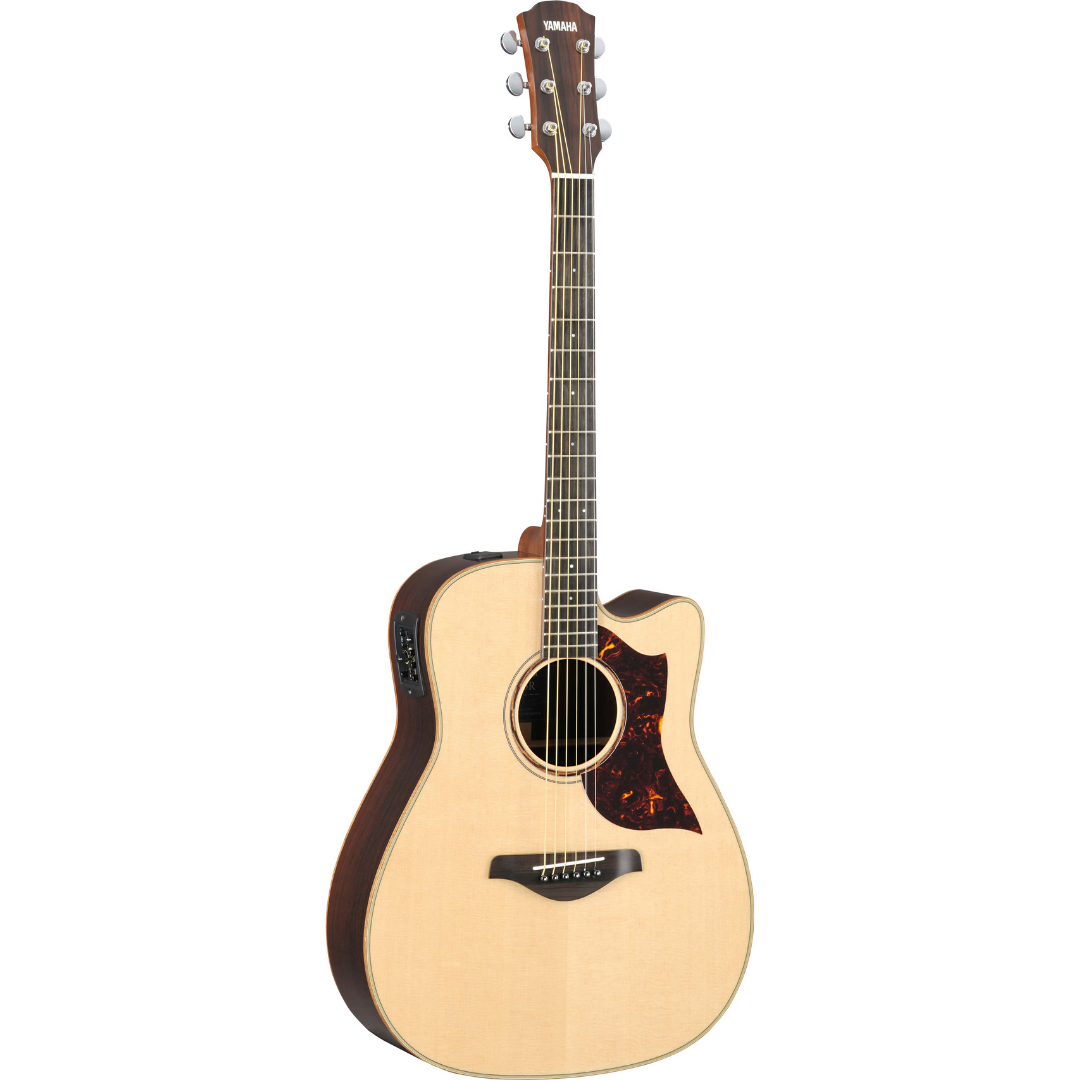 Yamaha A3R ARE Dreadnought Cutaway Acoustic-Electric Guitar with Xvive U2 Wireless Guitar System - Natural