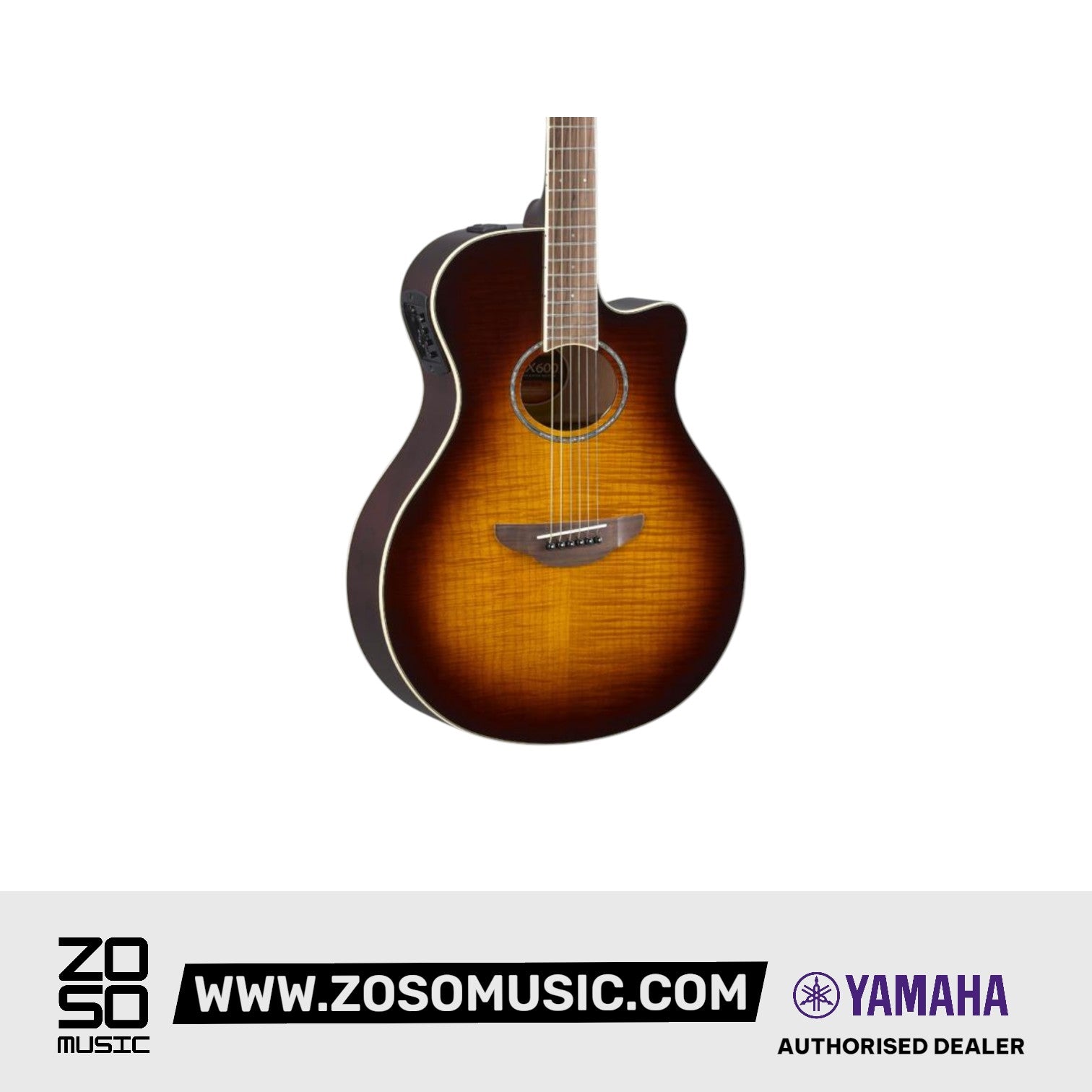 Yamaha APX600FM Flame Maple Top Acoustic-Electric Guitar - Tobacco Brown Sunburst (APX-600FM), YAMAHA, ACOUSTIC GUITAR, yamaha-acoustic-guitar-ymhgapx600fm-tbs, ZOSO MUSIC SDN BHD