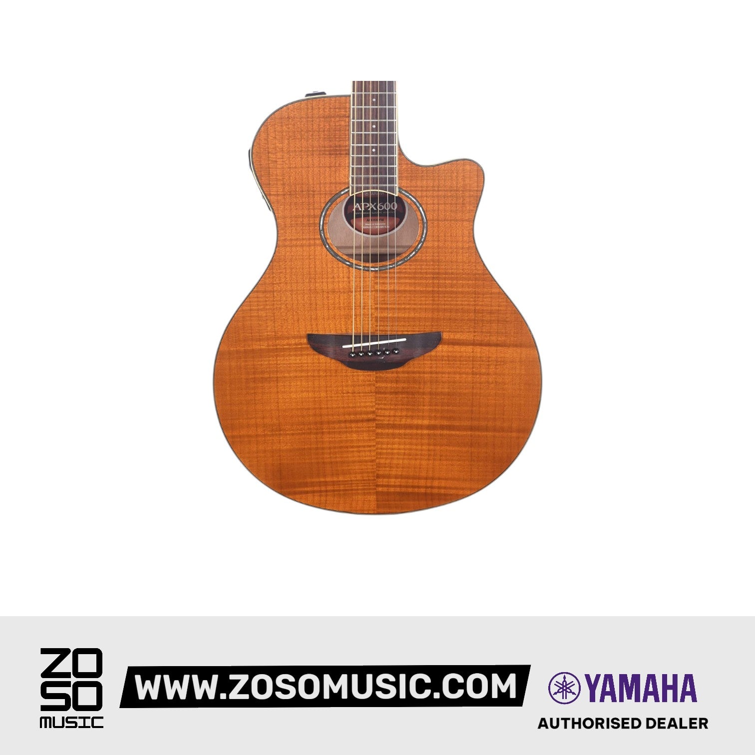 Yamaha APX600FM Flame Maple Top Acoustic-Electric Guitar - Amber (APX-600FM), YAMAHA, ACOUSTIC GUITAR, yamaha-acoustic-guitar-ymhgapx600fm-amb, ZOSO MUSIC SDN BHD
