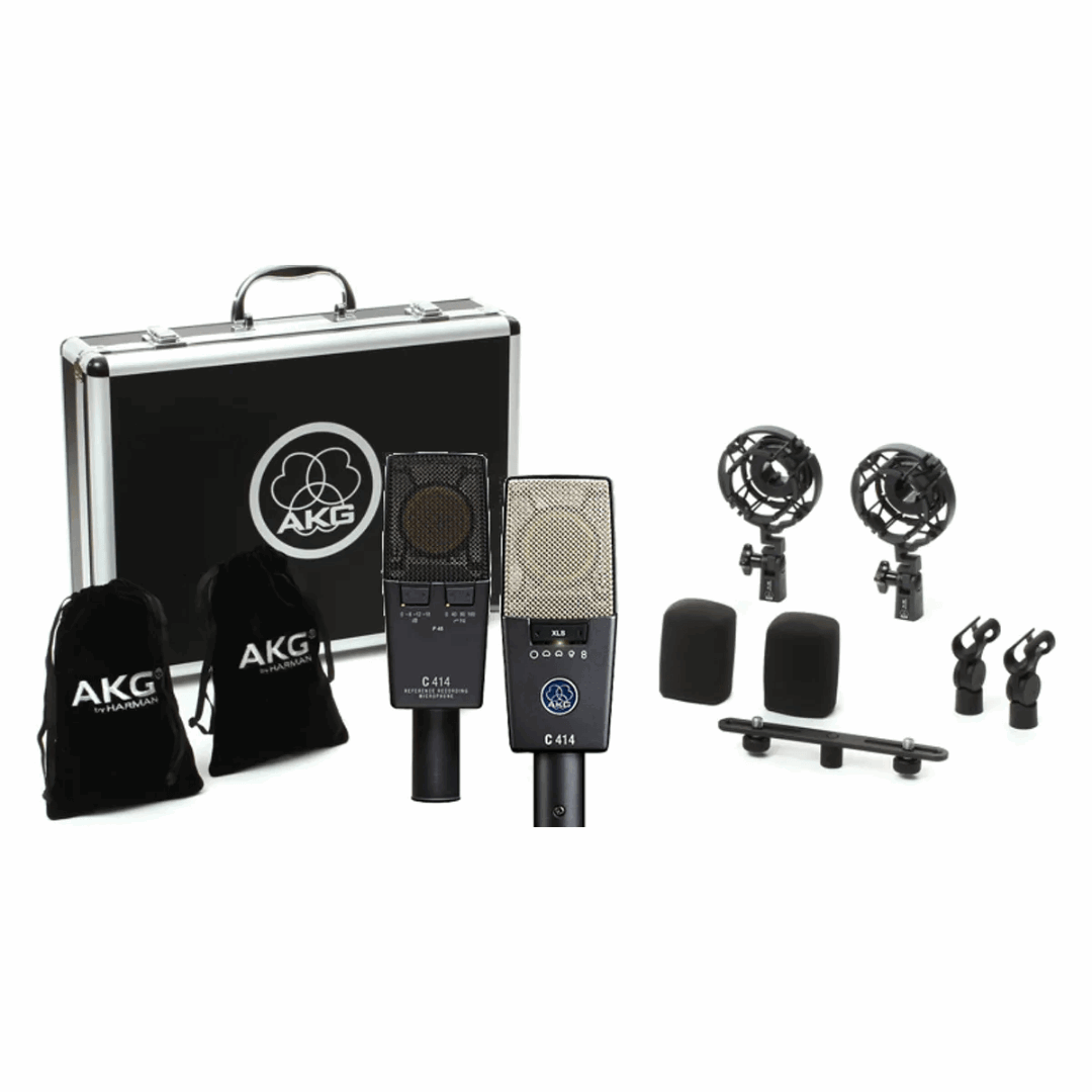 AKG C414 XLS/ST Large-diaphragm Condenser Microphone - Matched Pair (C414XLSST) | AKG , Zoso Music