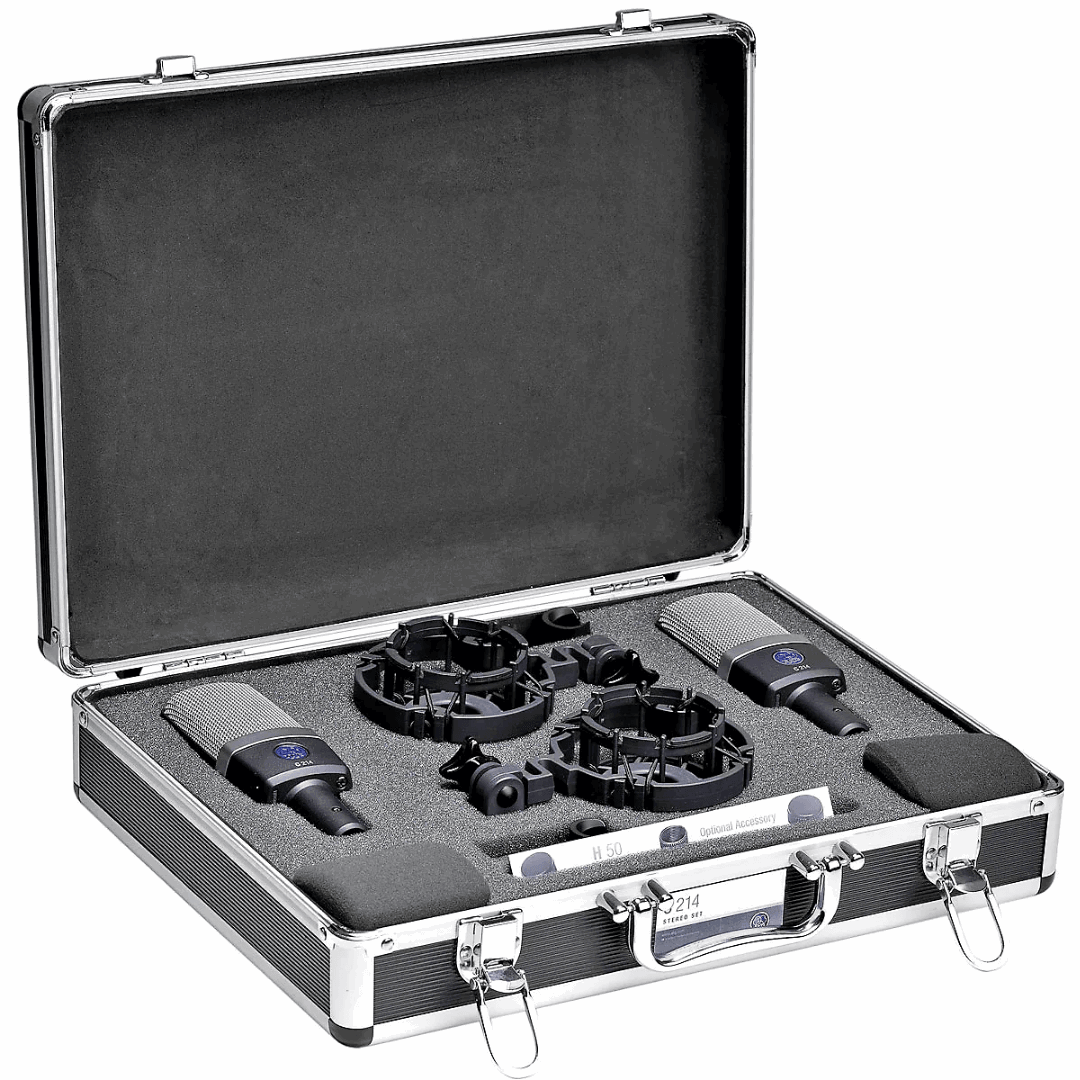 AKG C214 Large-diaphragm Condenser Microphone - Matched Stereo Pair (C-214/ C 214) | AKG , Zoso Music