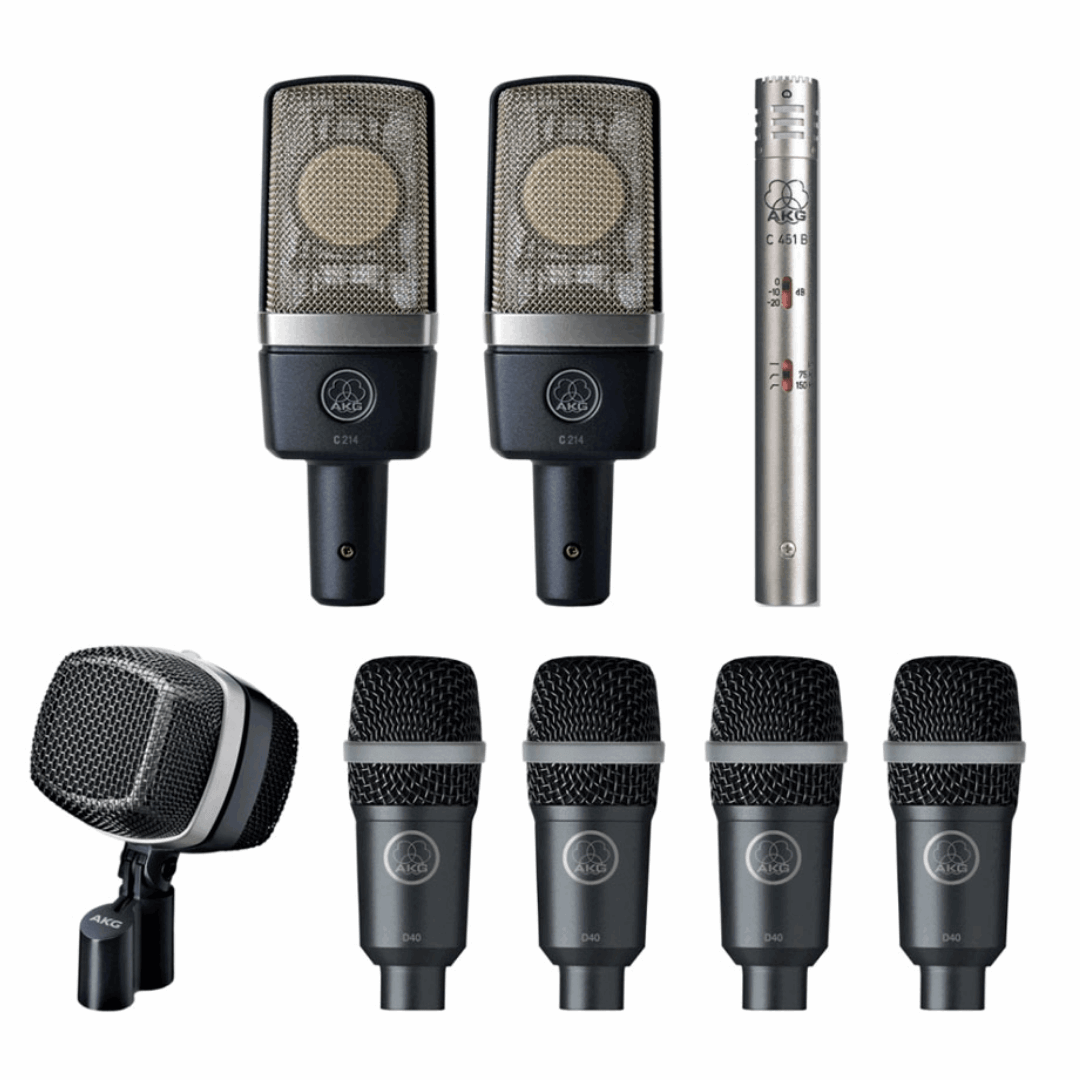 AKG Drum Set Premium Reference Drum Microphone Set (Drumset Premium) | AKG , Zoso Music