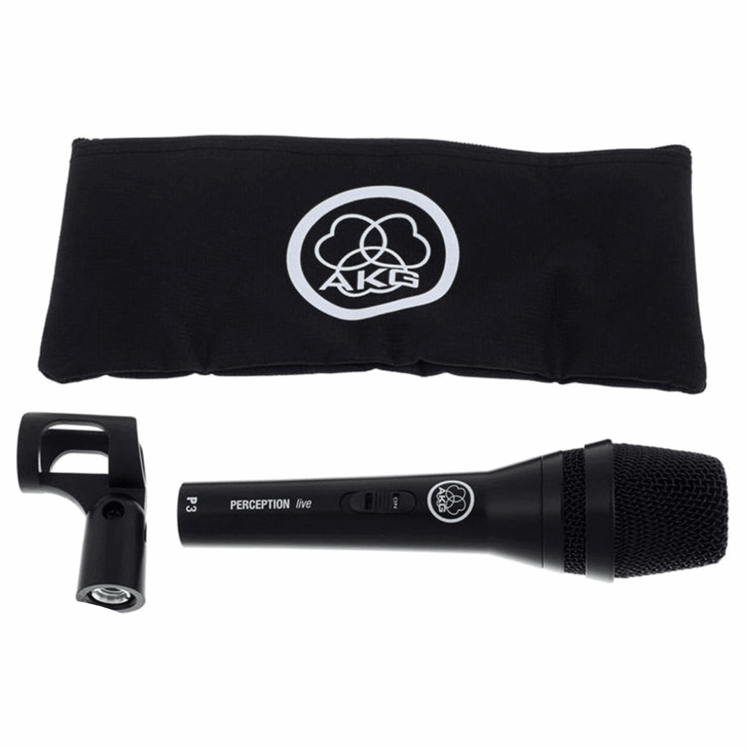 AKG P3 S High-Performance Dynamic Microphone with On/Off Switch (P3S | AKG , Zoso Music