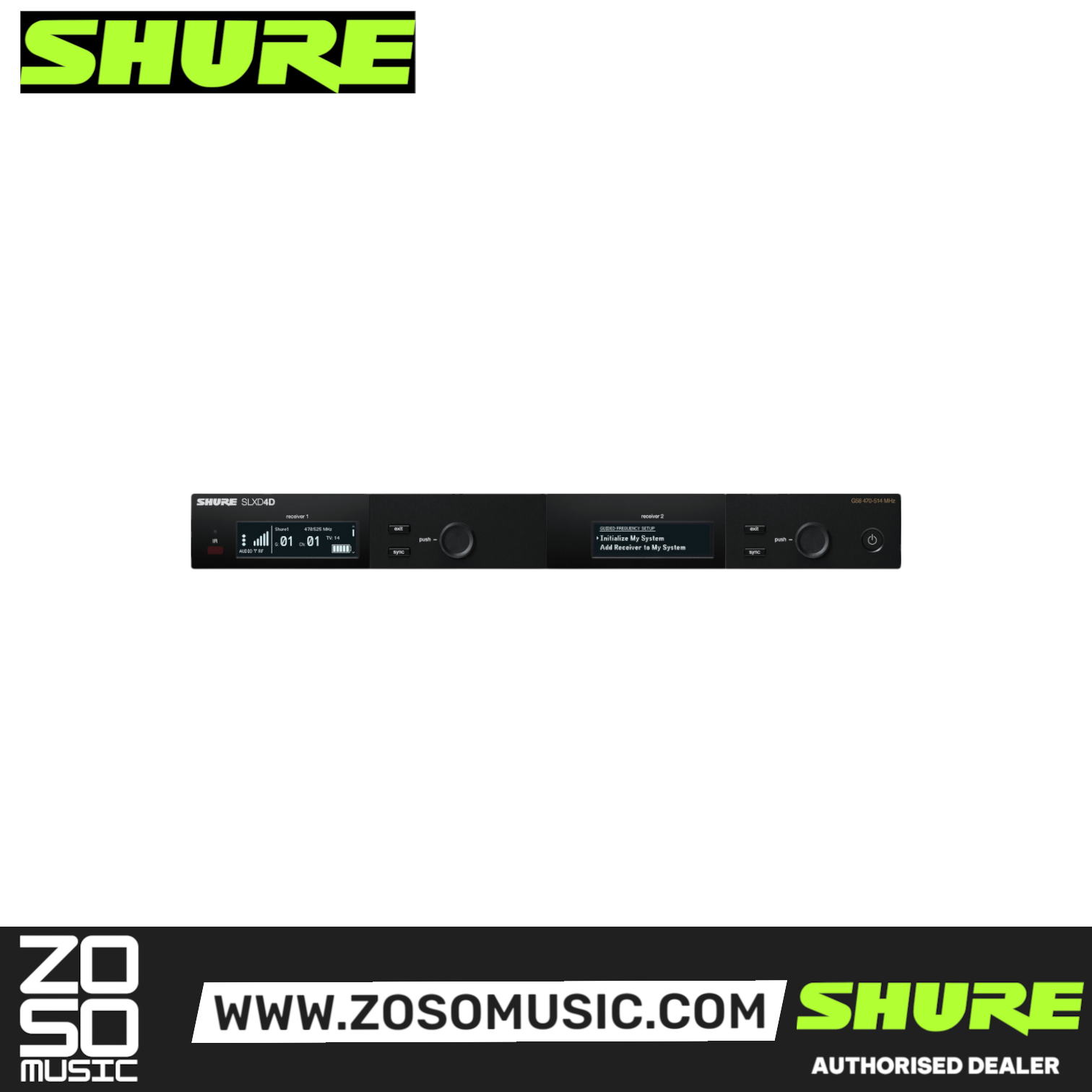 Shure SLXD24D/B58 Digital Wireless Dual Handheld Microphone System with Free Gator GM-1W Wireless Bag, SHURE, WIRELESS MICROPHONE SYSTEM, shure-wireless-microphone-system-slxd24da-b58, ZOSO MUSIC SDN BHD