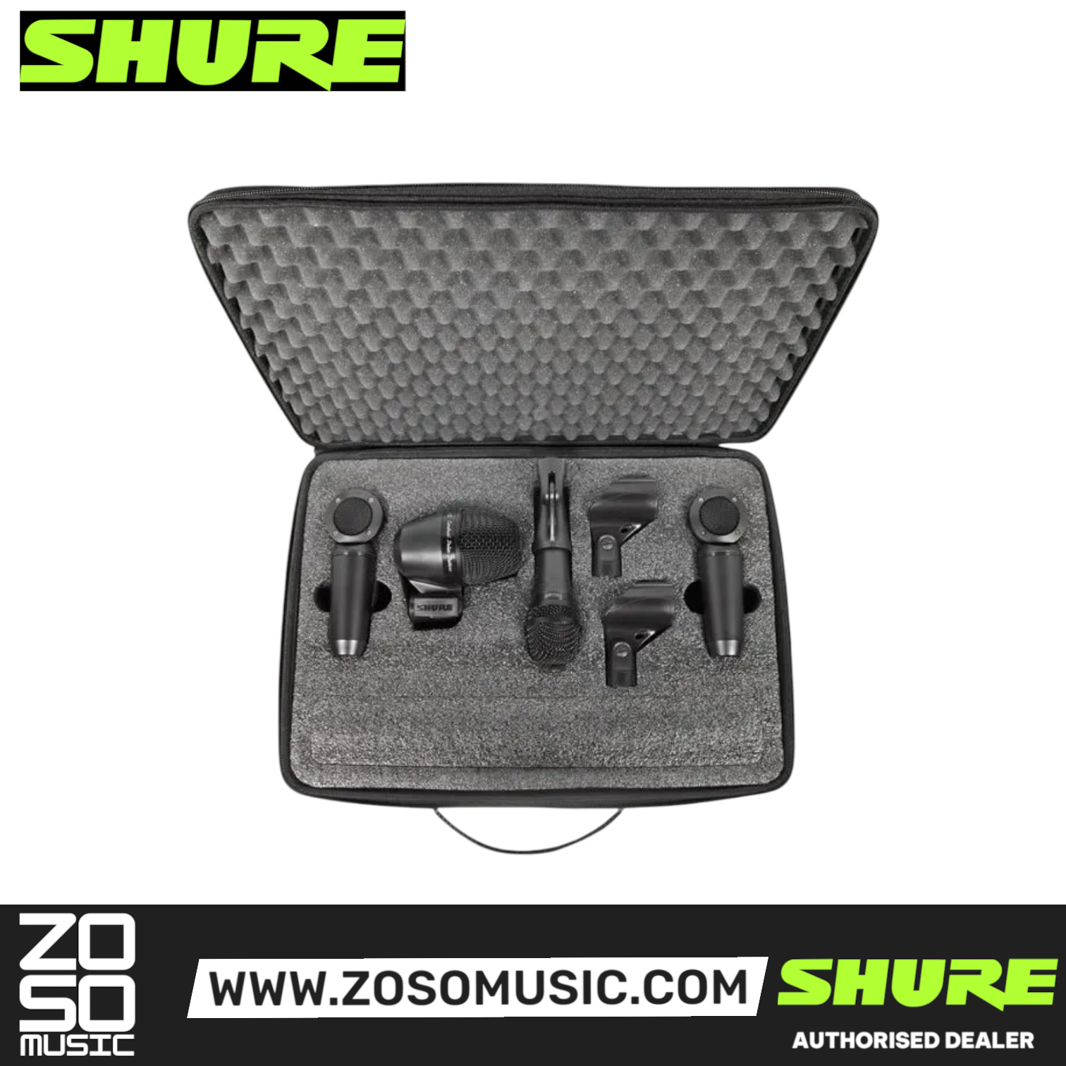 Shure PGASTUDIOKIT4 4-piece Microphone Kit (PGA Studio Kit 4), SHURE, INSTRUMENT MICROPHONE, shure-instrument-microphone-pgastudiokit4, ZOSO MUSIC SDN BHD