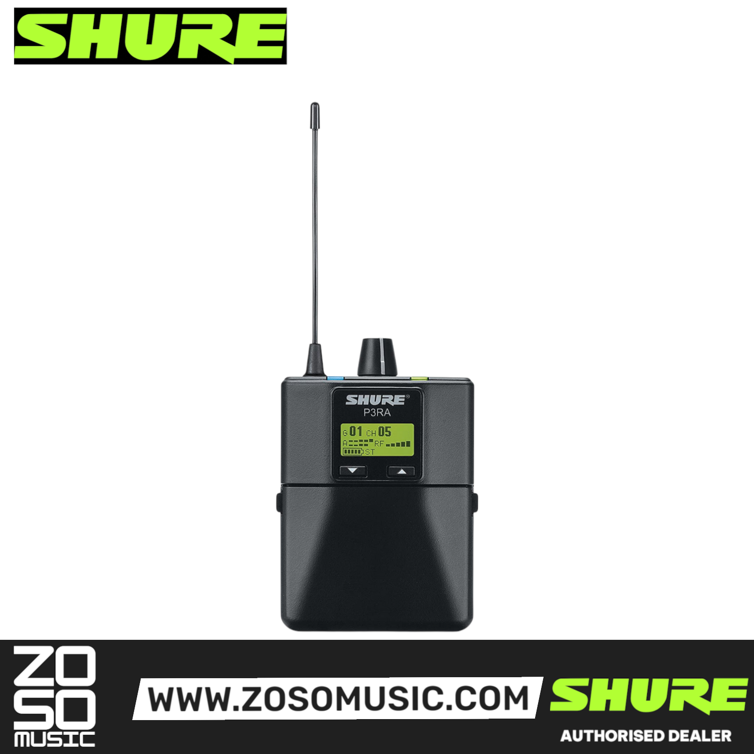 Shure P3TRA PSM 300 Wireless In-Ear Monitoring Set with Gator G-IN EAR SYSTEM ''In Ear'' Monitoring System Bag, SHURE, IN-EAR MONITOR, shure-in-ear-monitor-p3tra, ZOSO MUSIC SDN BHD