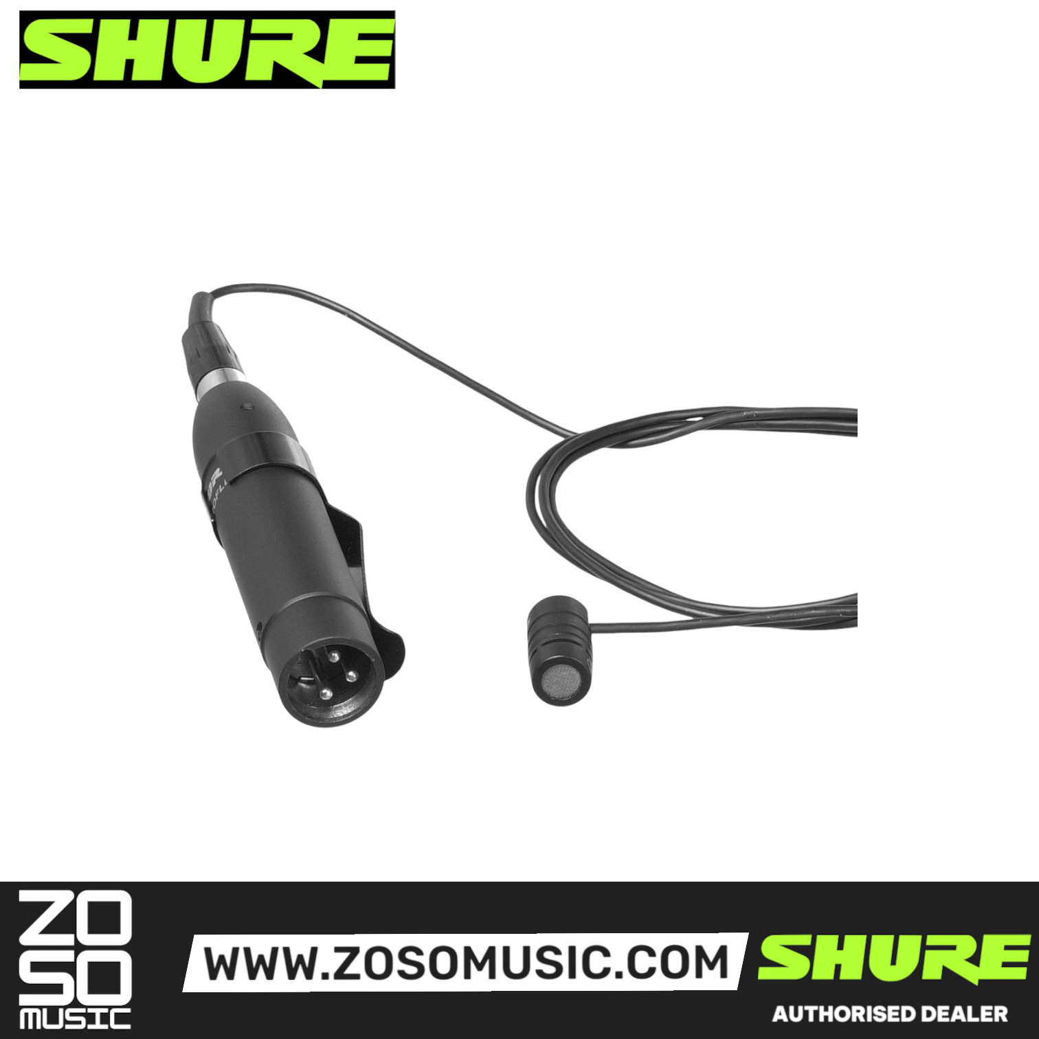 Shure MX185 Cardioid Lavalier Microphone (MX-185 / MX 185), SHURE, MICROPHONE, shure-microphone-mx185, ZOSO MUSIC SDN BHD