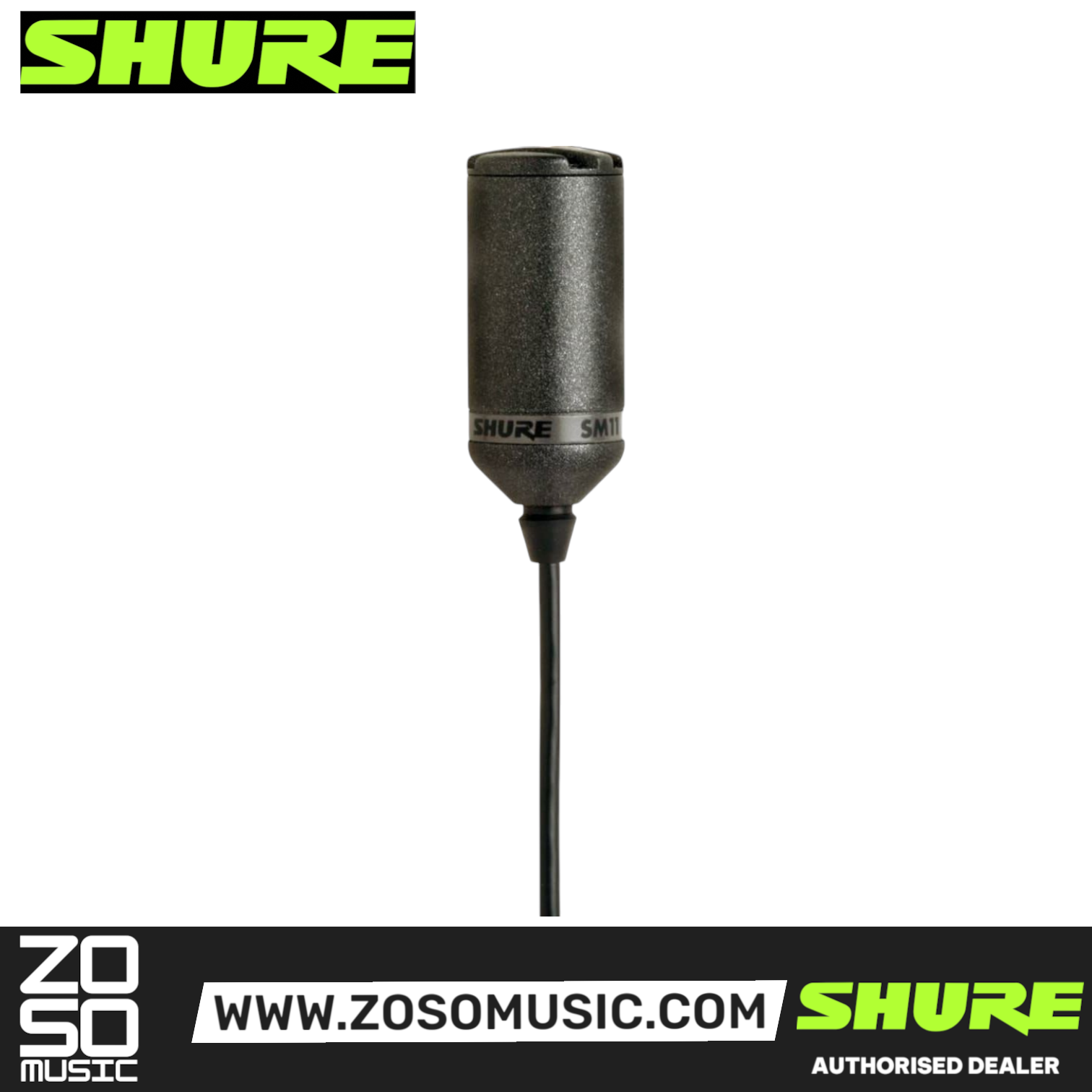 Shure SM11-CN Dynamic Lavalier Microphone (SM11CN / SM11 CN), SHURE, MICROPHONE, shure-microphone-sm11-cn, ZOSO MUSIC SDN BHD