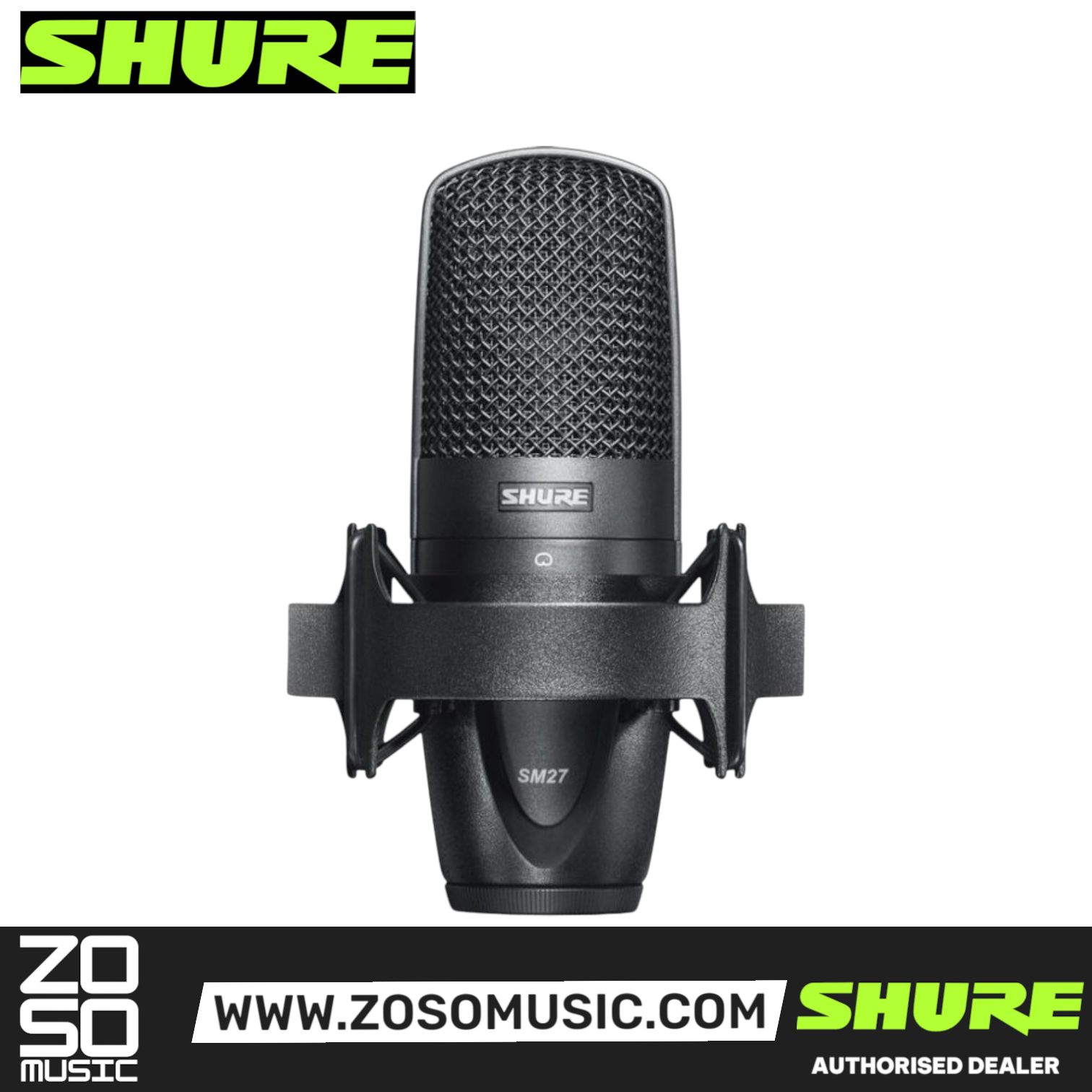 Shure SM27-SC Large Diaphragm Condenser Microphone (SM27 / SM-27 / SM27SC), SHURE, MICROPHONE, shure-microphone-sm27-sc, ZOSO MUSIC SDN BHD