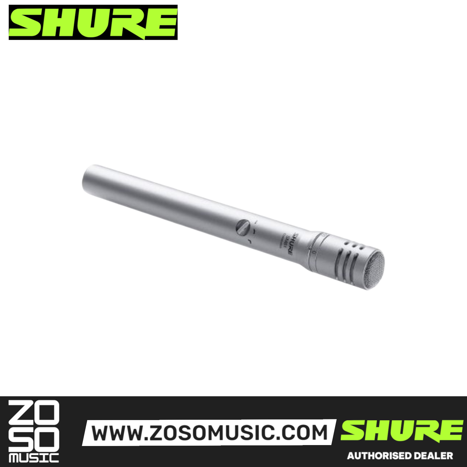 Shure SM81-LC Small Diaphragm Condenser Microphone (SM81 / SM-81 / SM81LC), SHURE, MICROPHONE, shure-microphone-sm81-lc, ZOSO MUSIC SDN BHD